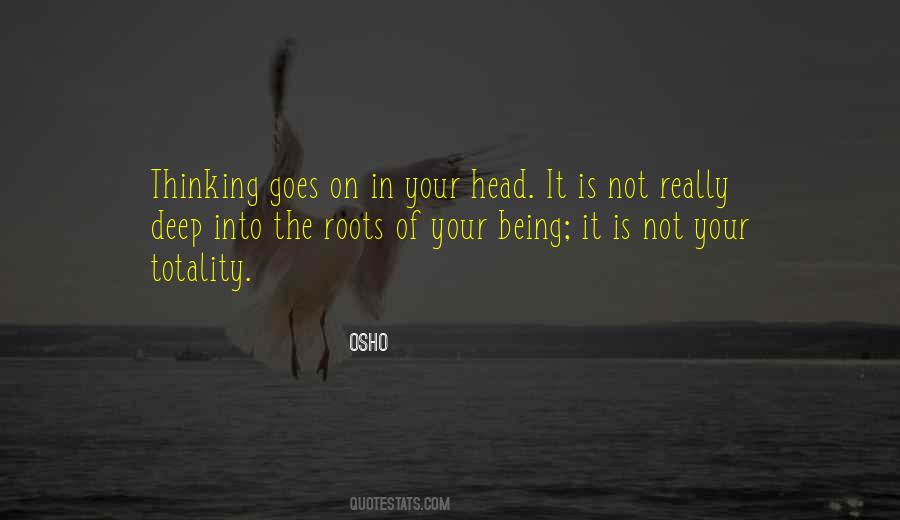 Thinking Osho Quotes #1206223