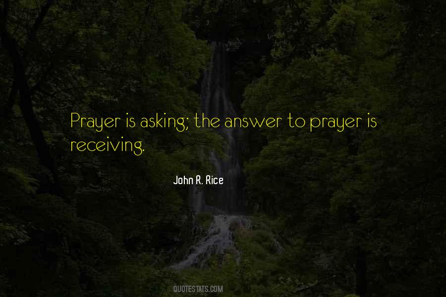 Asking Prayer Quotes #1044777