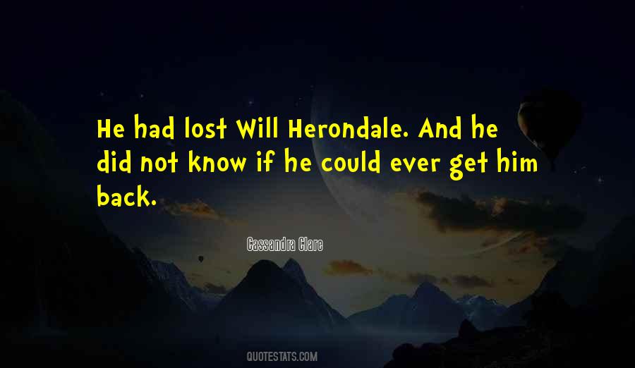 Did Will Herondale Quotes #377432