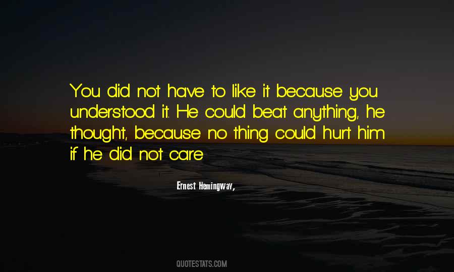 Did You Care Quotes #1489494