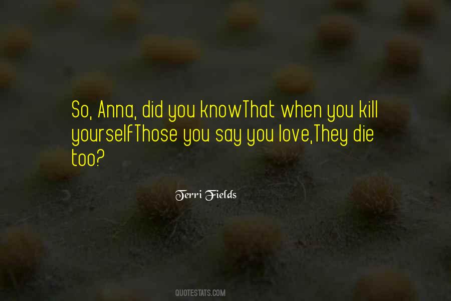 Did You Know That Love Quotes #1275431