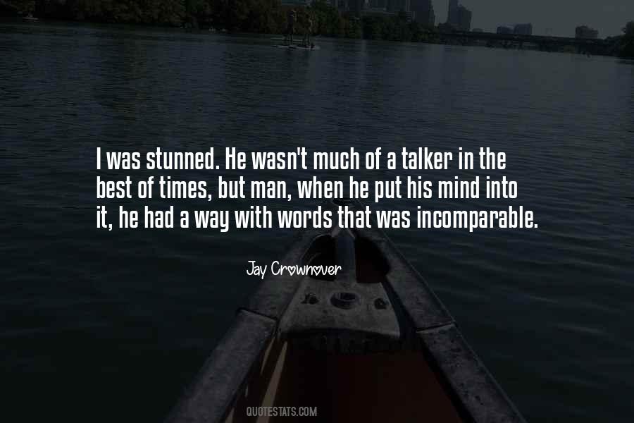 Man With Words Quotes #272934