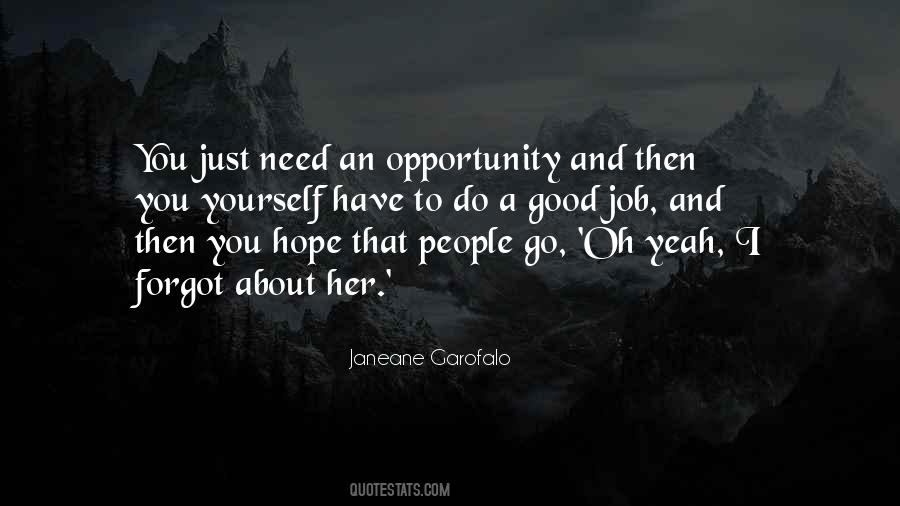 About Opportunity Quotes #619276