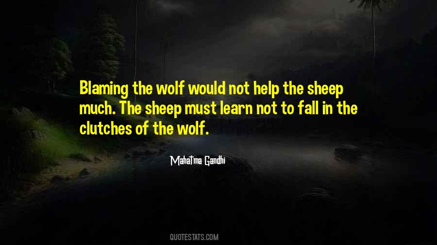 Are You A Wolf Or A Sheep Quotes #533319