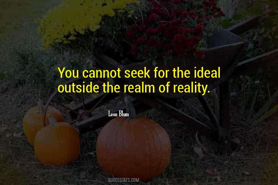 Ideal Vs Reality Quotes #503646
