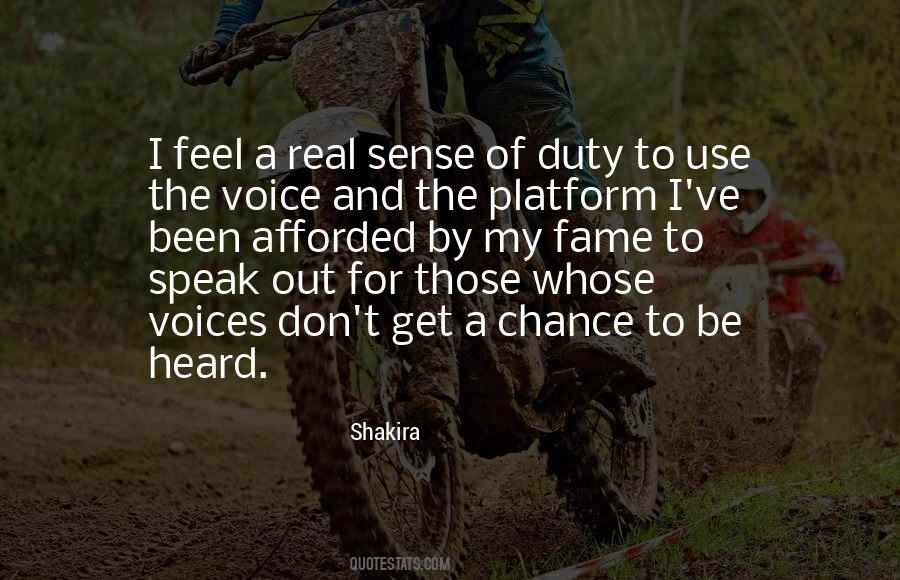 Voice To Be Heard Quotes #1120217
