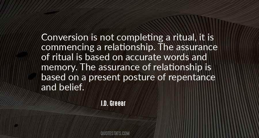 No Assurance In Relationship Quotes #1363643