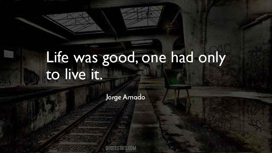 I Want To Live A Good Life Quotes #117493
