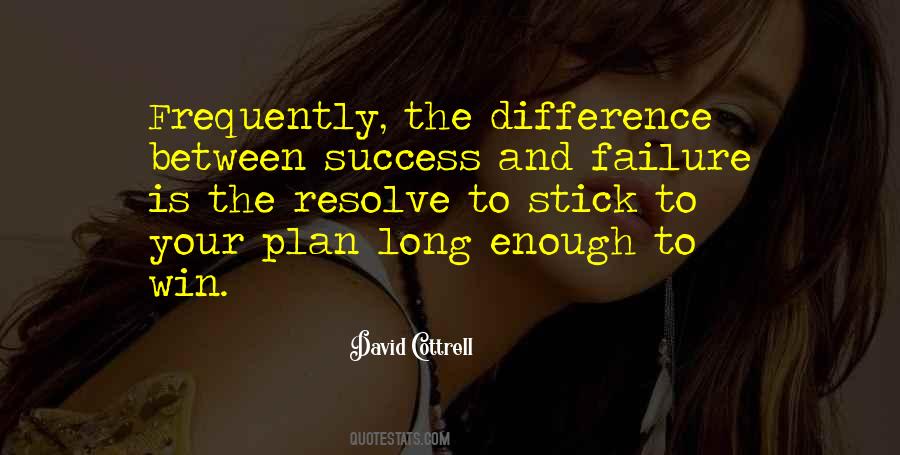 Difference Between Failure And Success Quotes #1011581