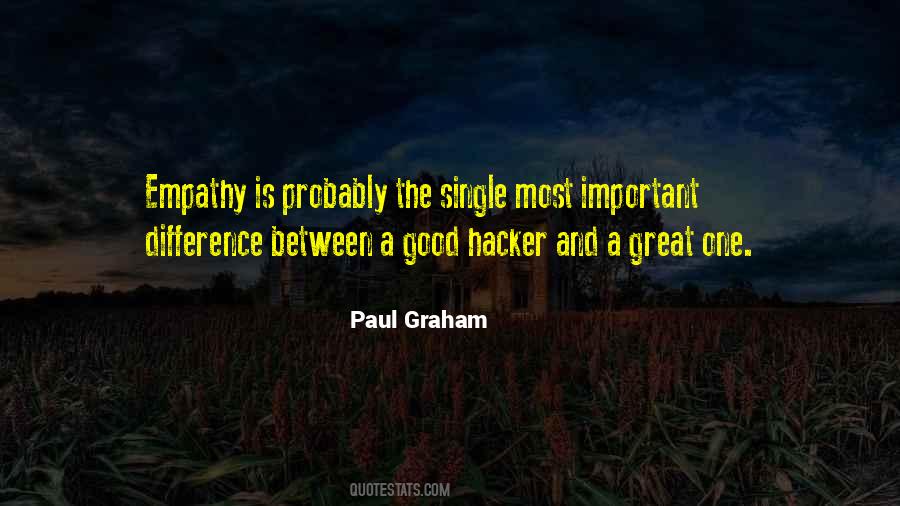 Difference Between Good And Great Quotes #1605310
