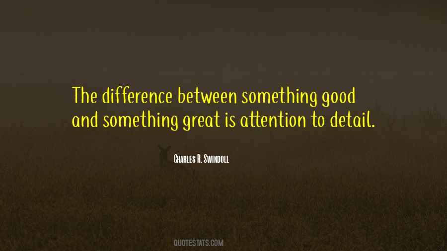 Difference Between Good And Great Quotes #90192