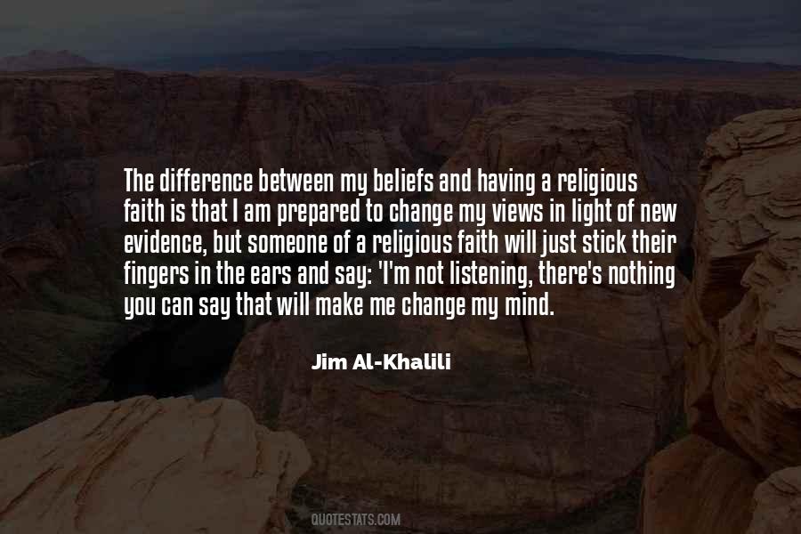 Difference Between Religion And Faith Quotes #1651131