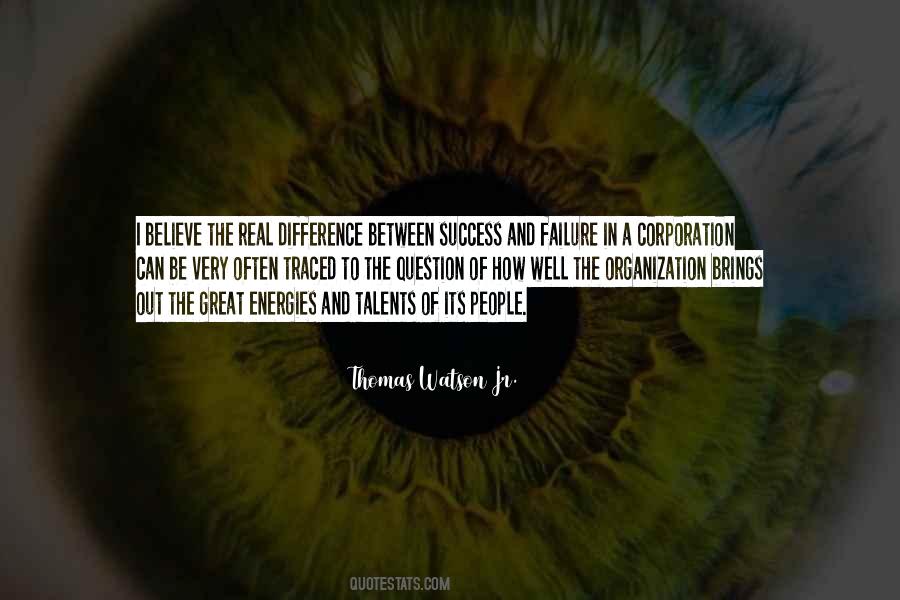 Difference Between Success And Failure Quotes #1441188