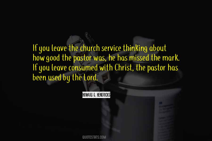 Quotes About The Pastor #34336
