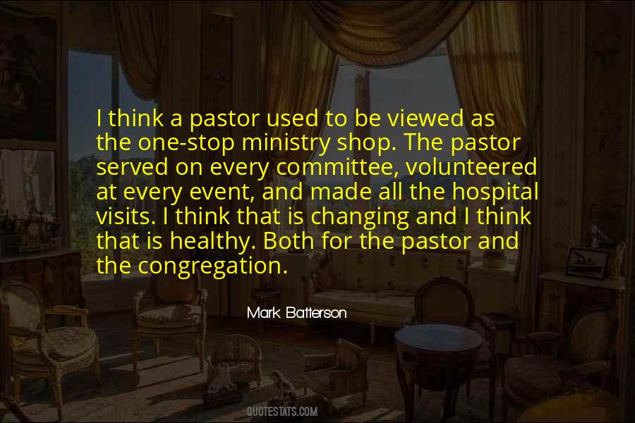 Quotes About The Pastor #781512