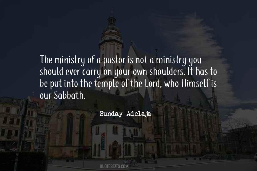 Quotes About The Pastor #822755