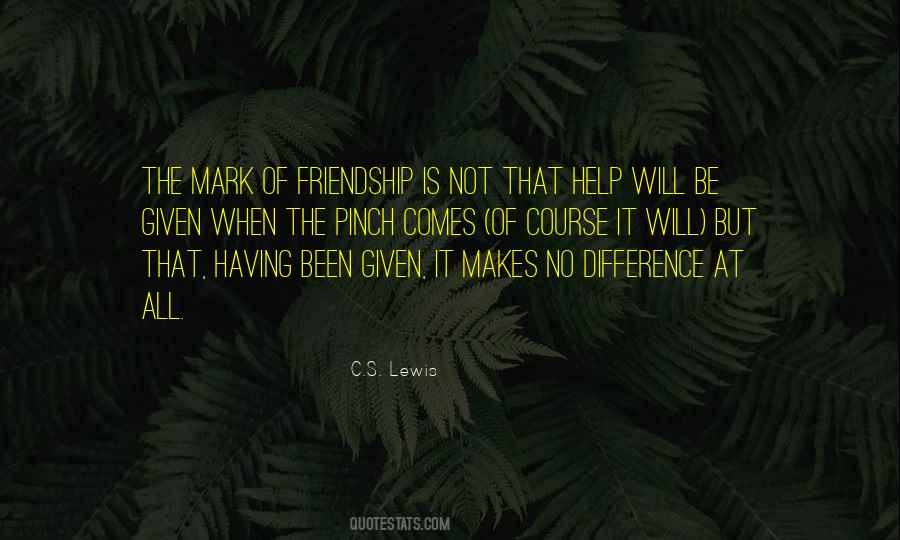 Difference In Friendship Quotes #816919