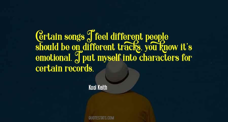 Different Character Quotes #126357