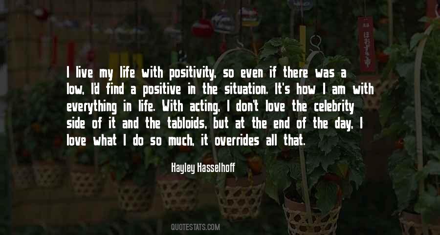 Positive Celebrity Quotes #924954