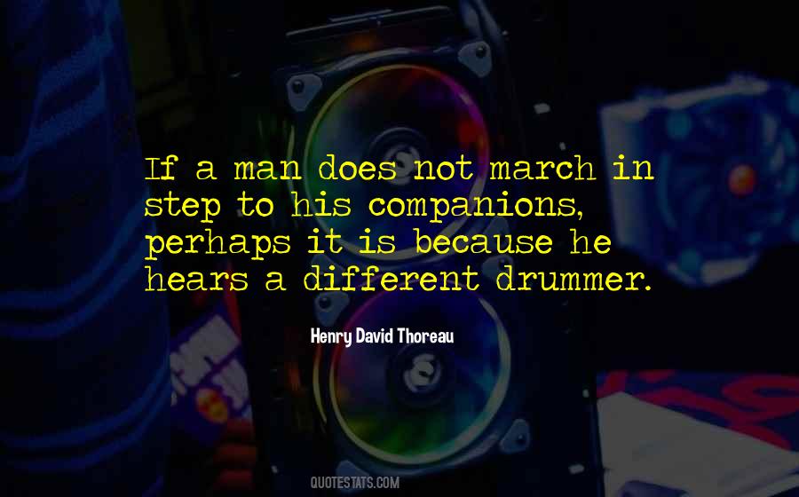 Different Drummer Quotes #1628774