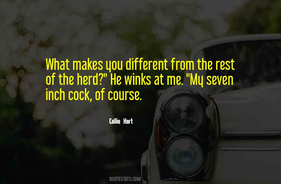 Different From The Rest Quotes #1494044