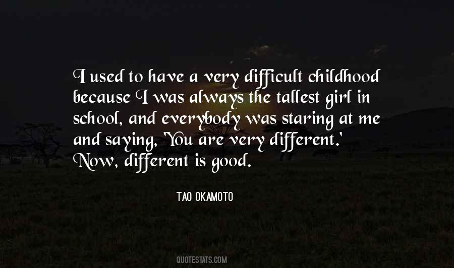 Different Is Good Quotes #952785