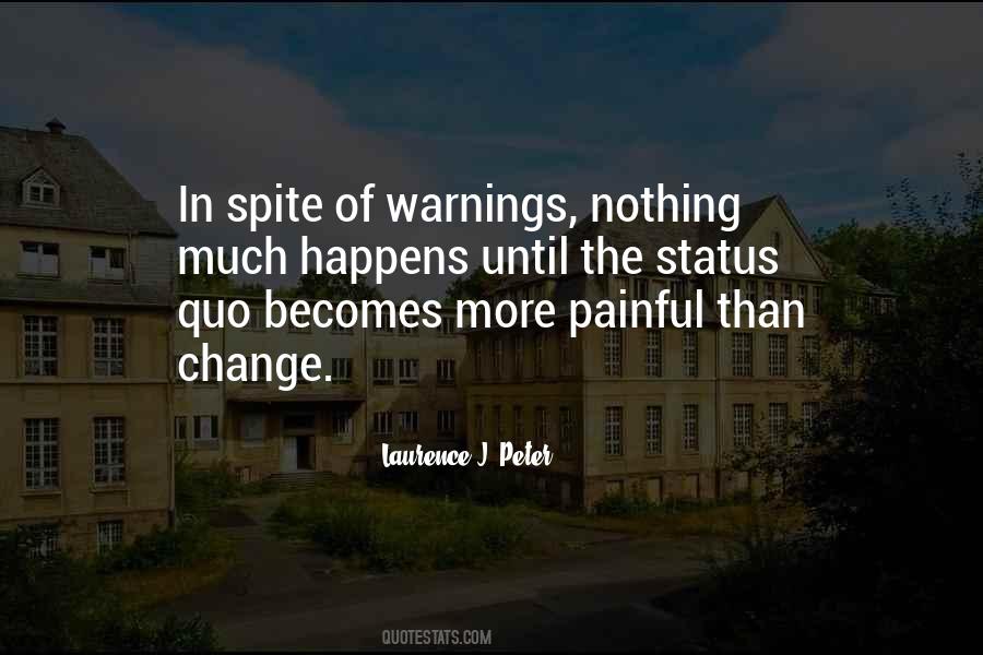 Status Quo Change Quotes #985397