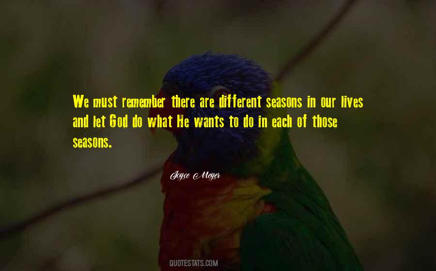 Different Seasons Quotes #1004807