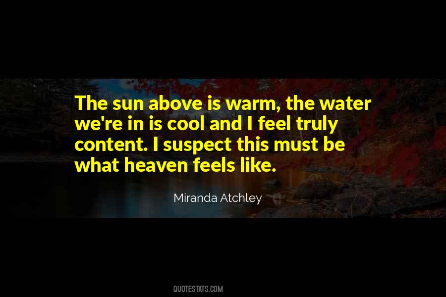 Sun Water Quotes #26879
