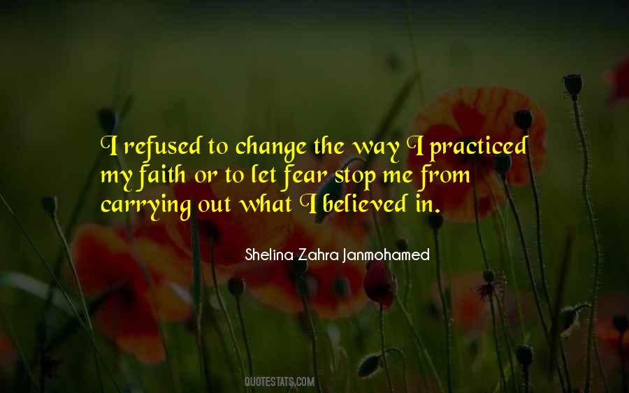 Stop Fear Quotes #1063898