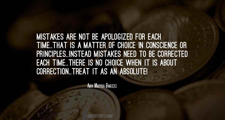 Mistakes That Cannot Be Corrected Quotes #917488