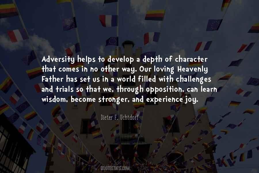 Adversity Character Quotes #1325233