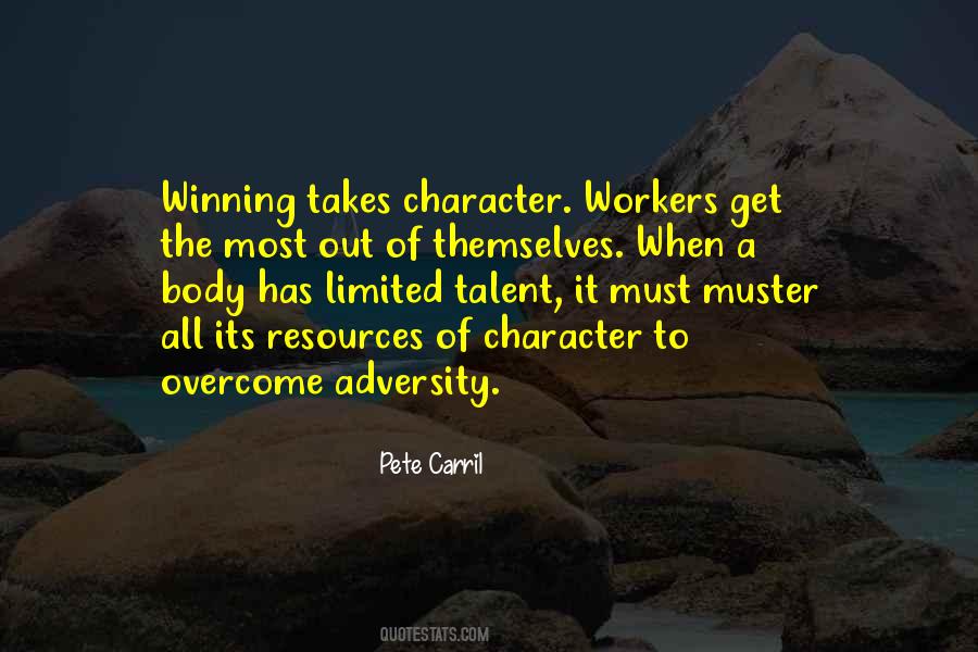 Adversity Character Quotes #1476298
