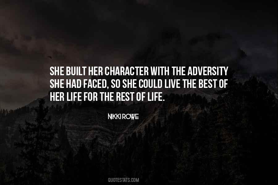 Adversity Character Quotes #1729373