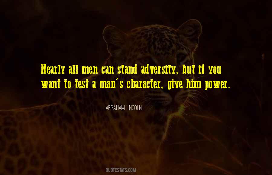 Adversity Character Quotes #1729658