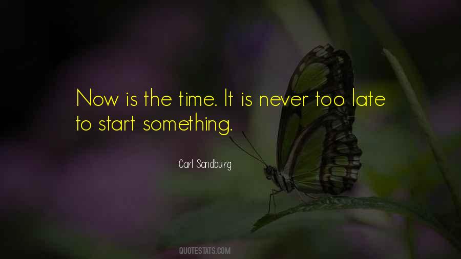 Quotes About Its Never Too Late To Start Over #596103