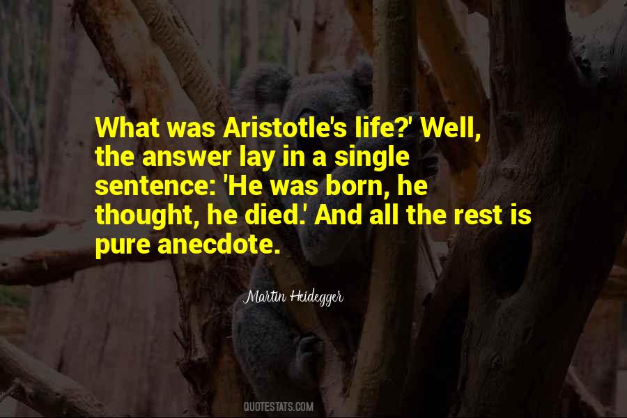 Aristotle Life Quotes #1253596
