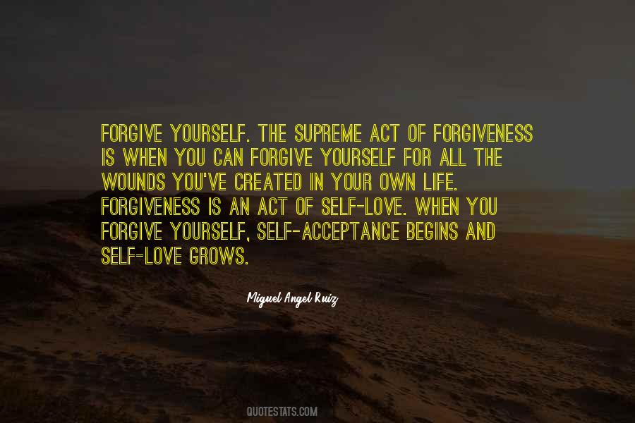 Self Forgiving Quotes #70379