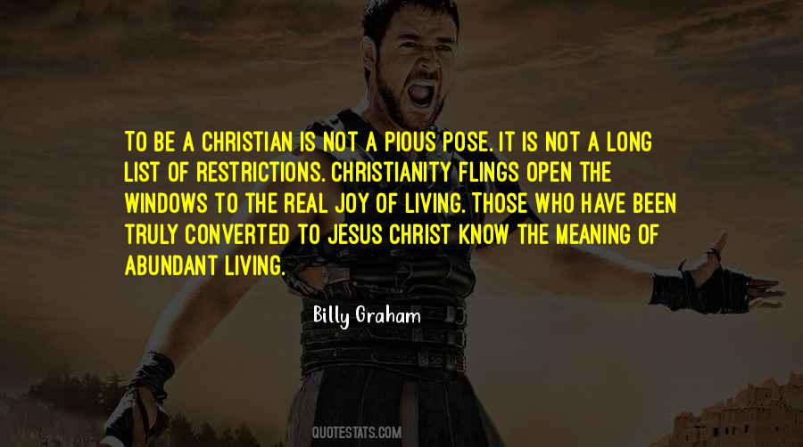 Be A Christian Quotes #1194617