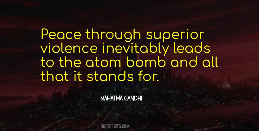 Peace And Non Violence Quotes #293407