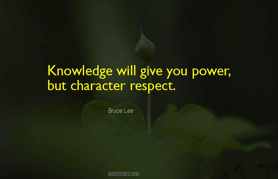 Bruce Lee Respect Quotes #156062