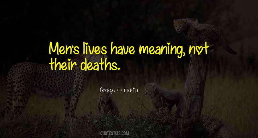 Meaning Death Quotes #1070169