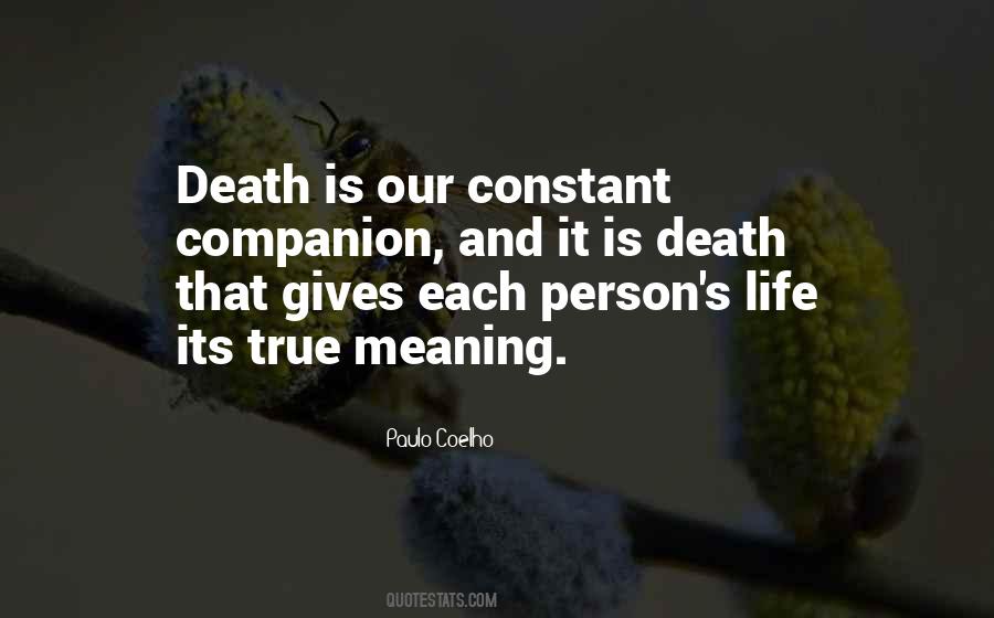 Meaning Death Quotes #1278616