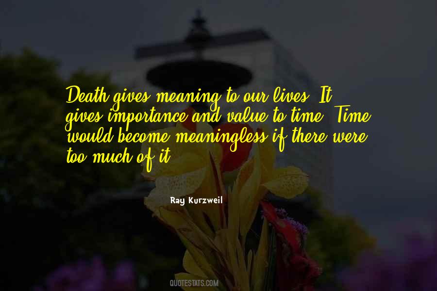 Meaning Death Quotes #1419741