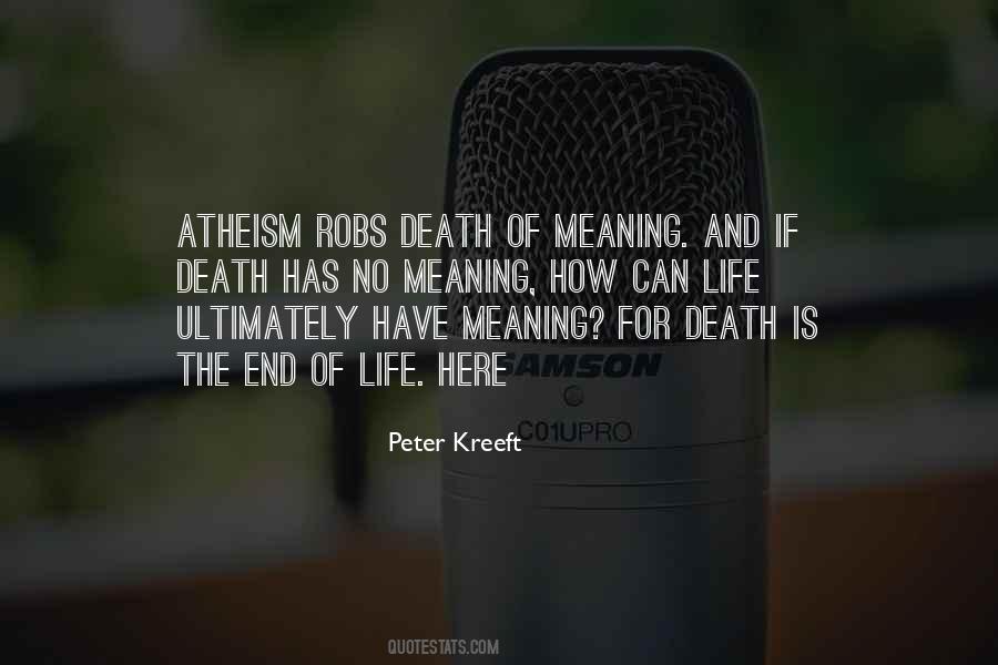 Meaning Death Quotes #15674