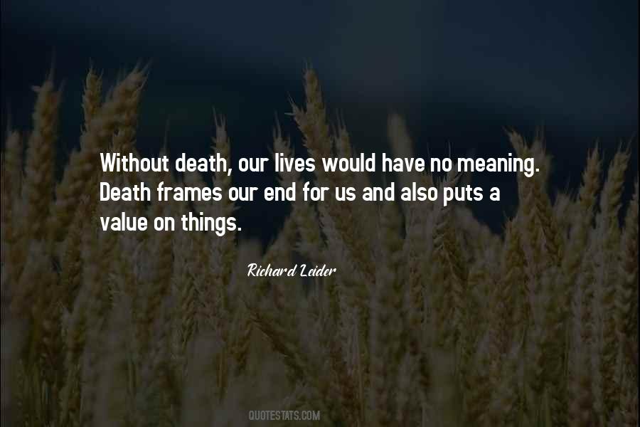 Meaning Death Quotes #641342