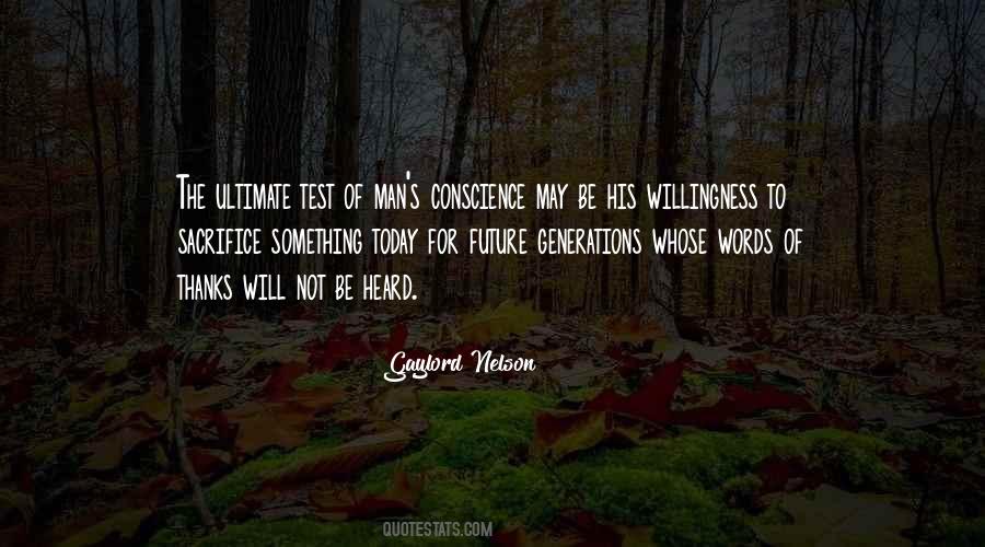 Sacrifice For The Future Quotes #738447