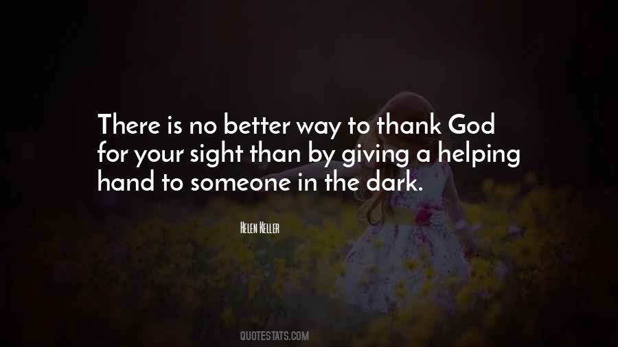 Giving A Hand Quotes #1742037