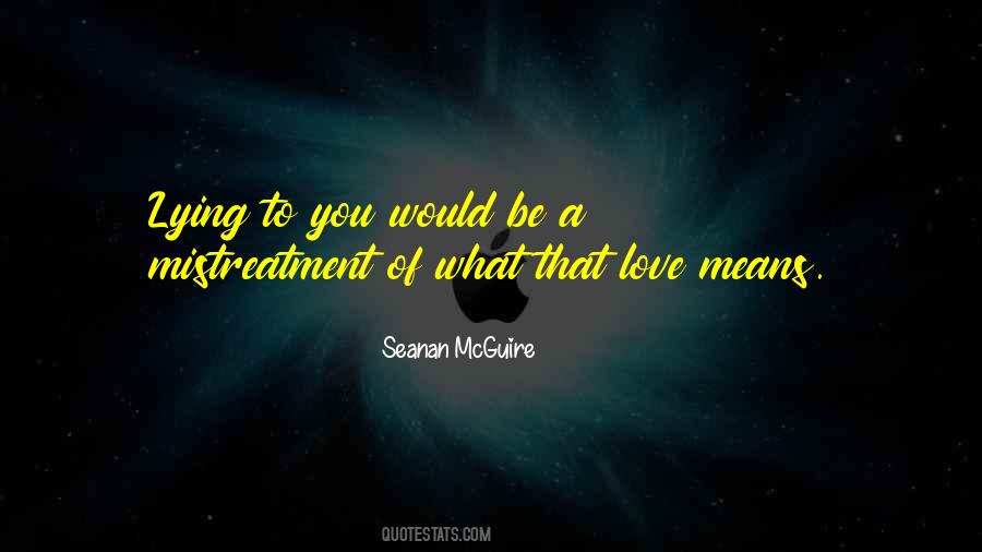 Lying Love Quotes #365205