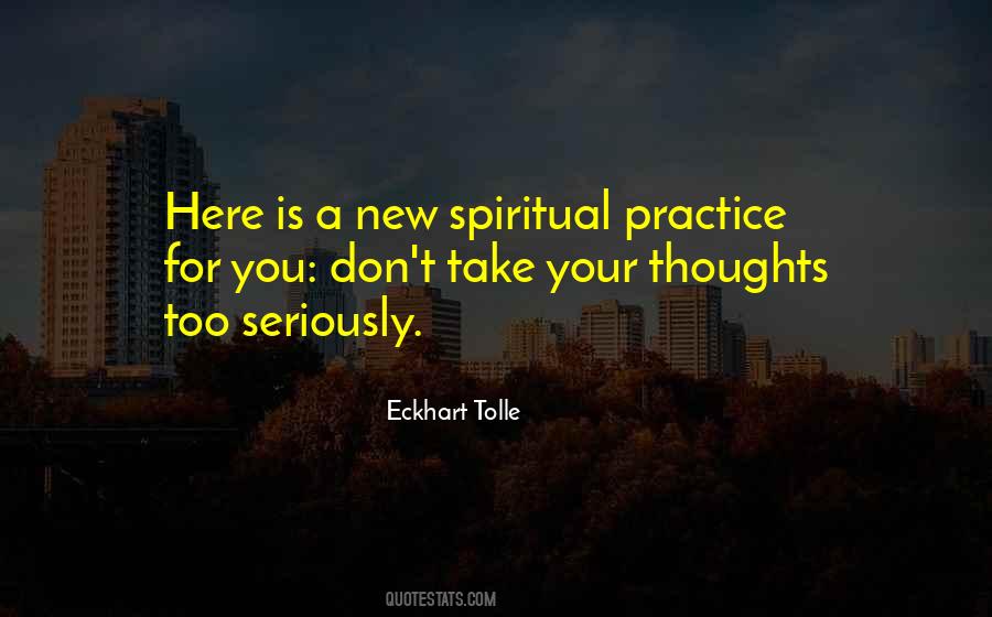 Eckhart Tolle Thoughts Quotes #264422